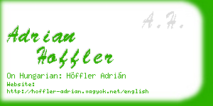 adrian hoffler business card